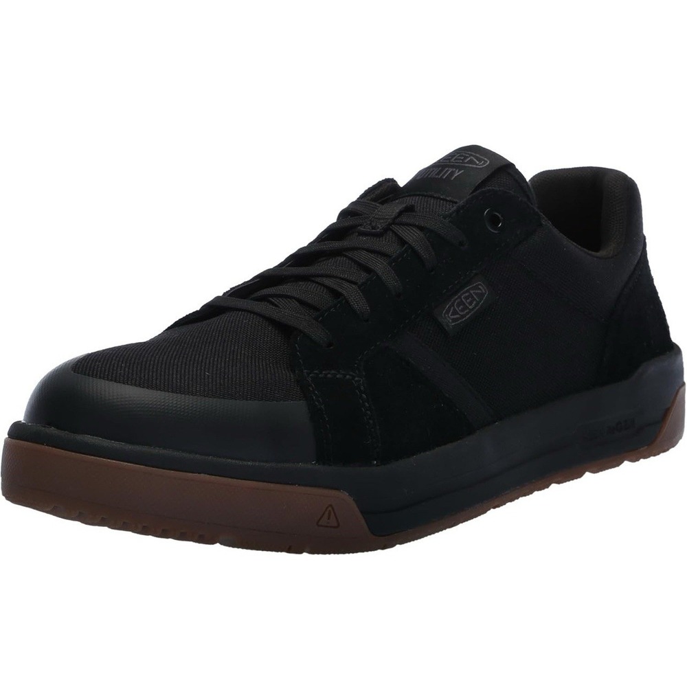 KEEN Men's Kenton Carbon Fiber Toe Black And Gum Work Shoe Size 15EE